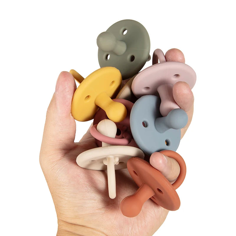 Baby Silicone Soother Pacifier BPA Free Infant Nipple Soft Nursing Accessories Newborn Dummy Soother Food Grade Silicone