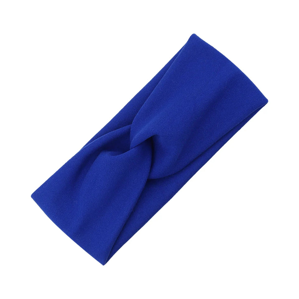Solid Ribbed Baby Headbands Knotted Hair Tied Hairbands Faux Cashmere Wide Headwear Headwraps Kids Boys Girls Hair Accessories