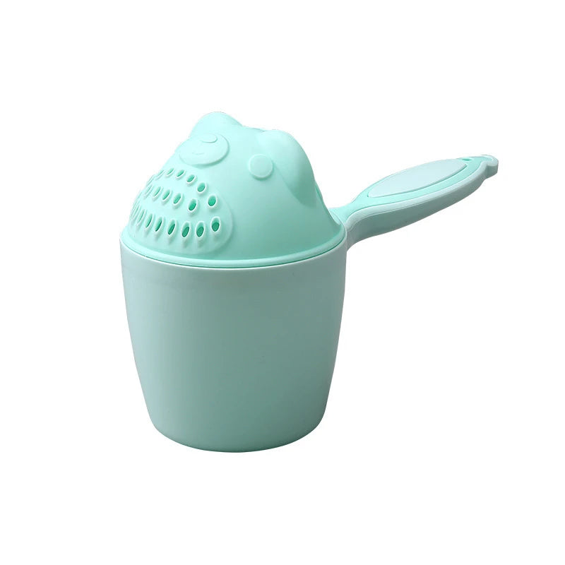 Cute Bear Baby Shower Cap Toddler Shampoo Cap Children's Bath Bucket Baby Bath Spoon Children's Shampoo Cup Children's Bath Tool