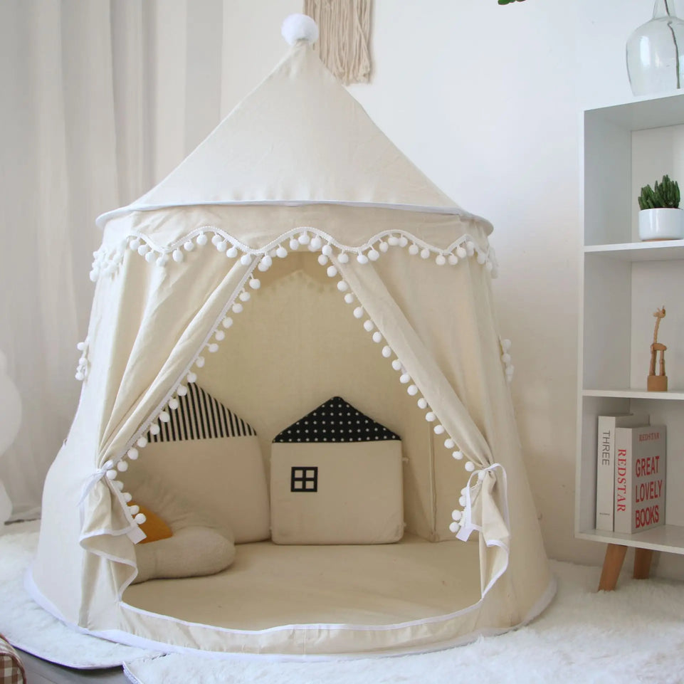 Children Teepee Tent Game House Indoor Baby Game Portable Princess Castle Small House Mongolian Birthday Outdoor Fun Toy Tents
