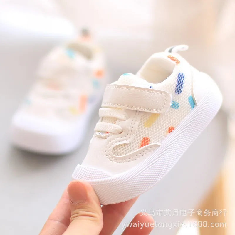 Baby Shoes Mesh Breathable Sneakers Newborn Boys Girls Soft Sole Anti-slip First Walker Infant Toddler Tennis Shoes Zapatos Bebe