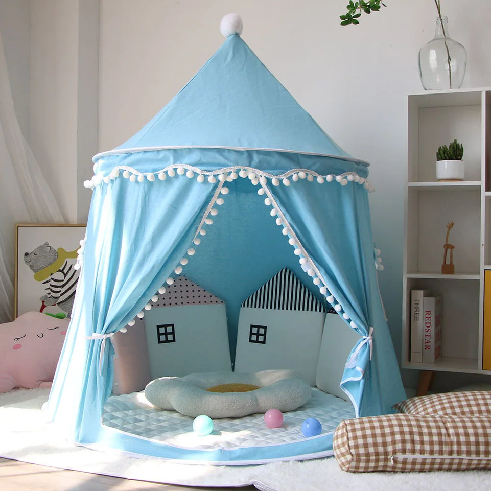 Children Teepee Tent Game House Indoor Baby Game Portable Princess Castle Small House Mongolian Birthday Outdoor Fun Toy Tents