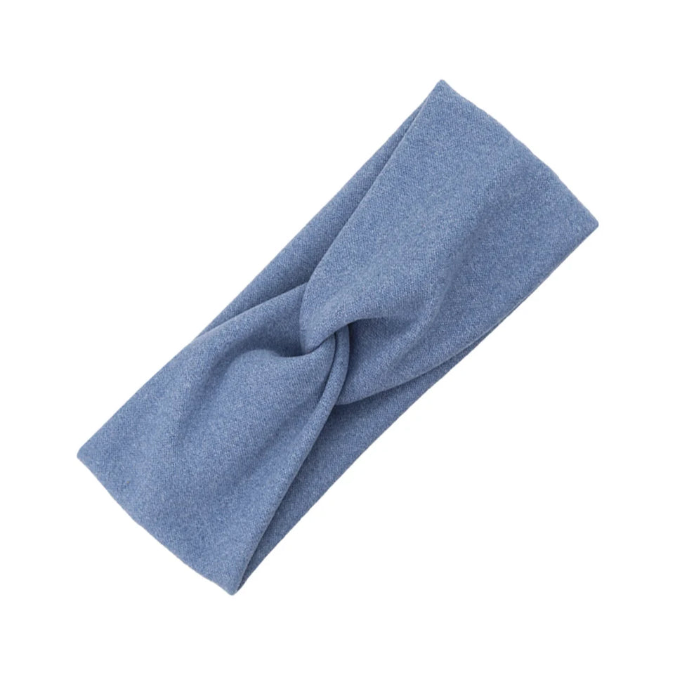 Solid Ribbed Baby Headbands Knotted Hair Tied Hairbands Faux Cashmere Wide Headwear Headwraps Kids Boys Girls Hair Accessories