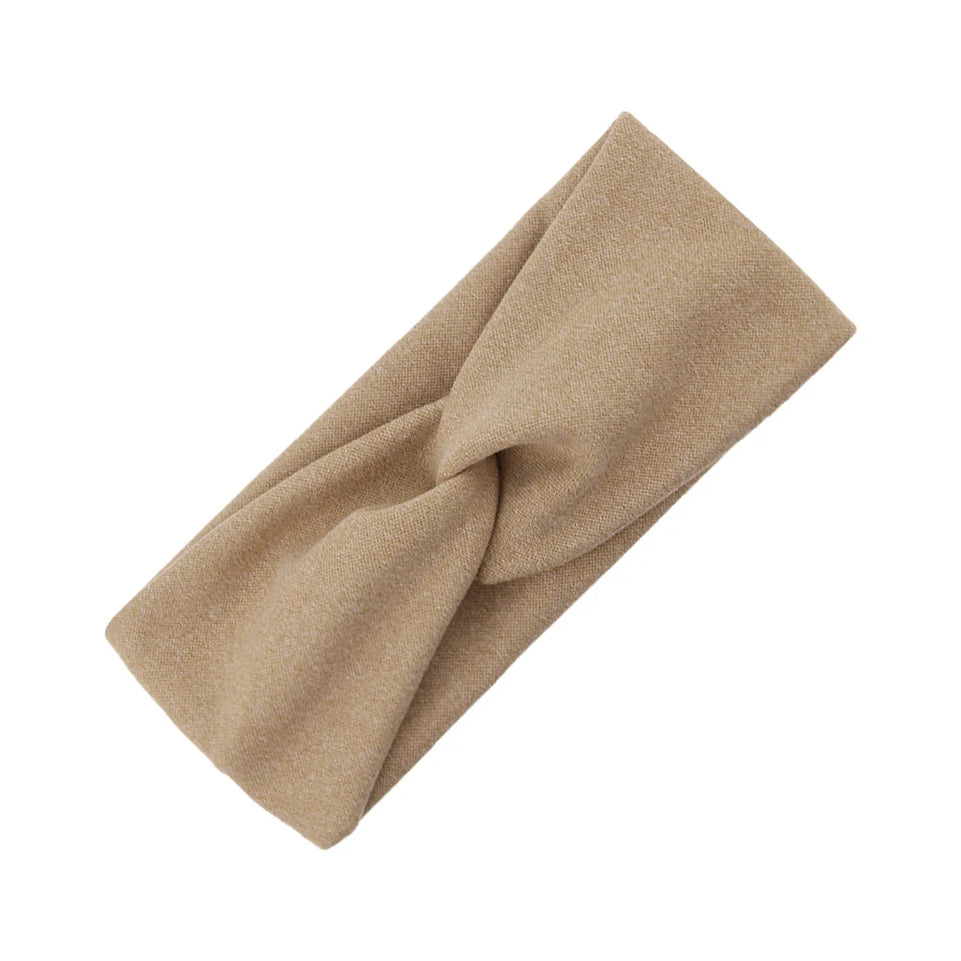 Solid Ribbed Baby Headbands Knotted Hair Tied Hairbands Faux Cashmere Wide Headwear Headwraps Kids Boys Girls Hair Accessories