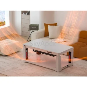 New Arrival Electric Heated Coffee Table Multifunctional Fire Pit Table 2-in-1 Heater Desk For Home Living Room Heating Baking