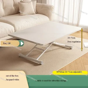 1PC Folding Tea Table Liftable Coffee Table Multi-functional Simple Portable Computer Desk Side Bed Tables Mini Home Furniture