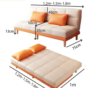 Sofa living room Small apartment New rental apartment Double triple simple 1.5 folding dual-purpose sofa bed