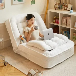 Lazy sofa reclining and sleeping single tatami bedroom small sofa folding sofa bed