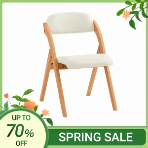 SoBuy FST92 folding chairs kitchen chairs with upholstered seat and backrest seating group Guest chairs
